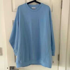 Ganni  Light Blue Crewneck Sweater VGUC